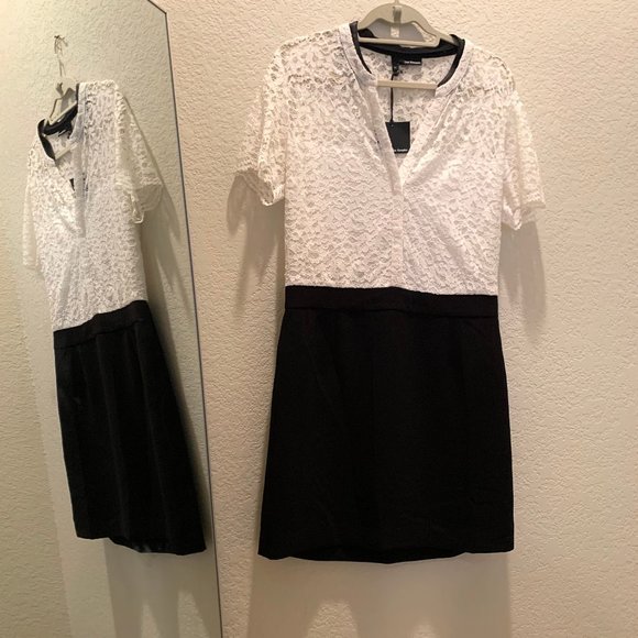 NEW! The Kooples - Black and White Dress with Tags - Picture 1 of 7